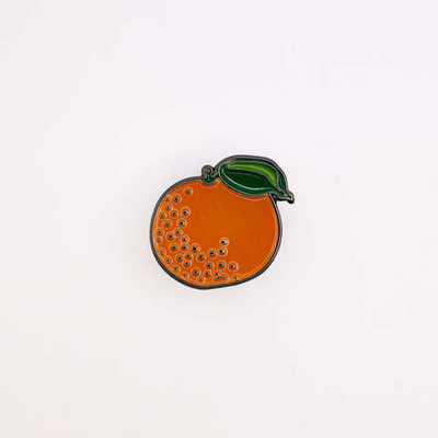 Значок Мандарин - серия Поезд Деда Мороза