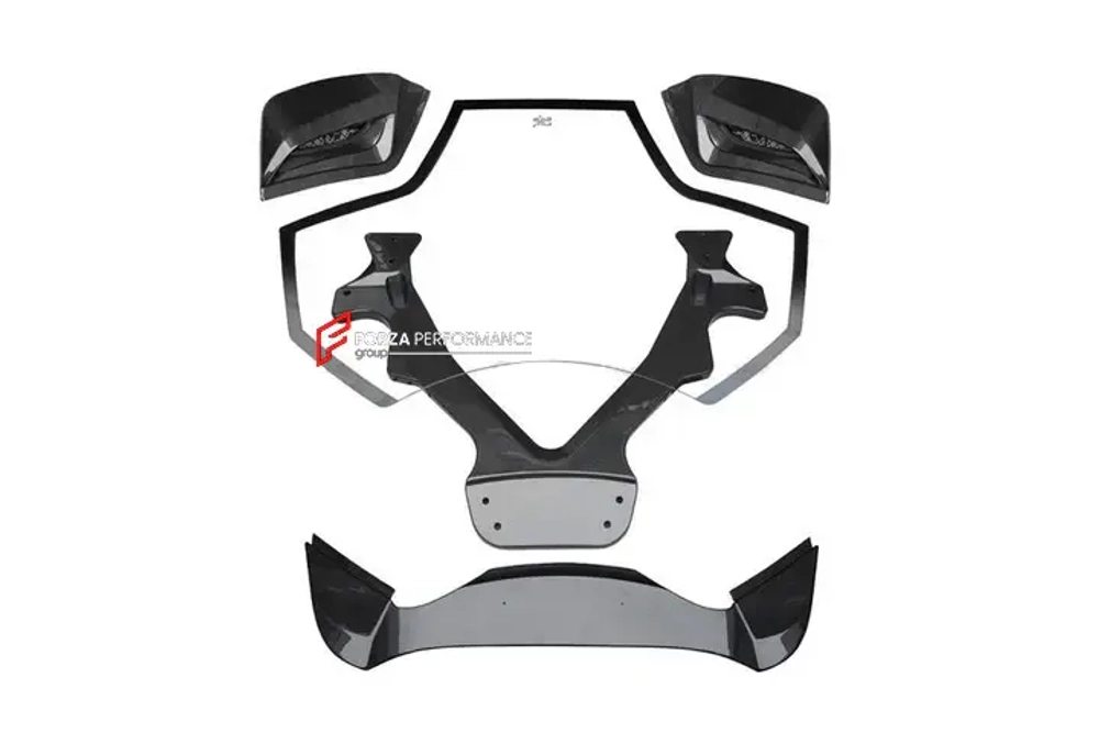 Прозрачная карбоновая крышка двигателя для Ferrari 488 GTS Pista 2015-2020 Феррари