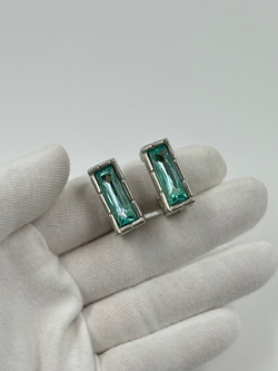 Клипсы с голубыми кристаллами Givenchy