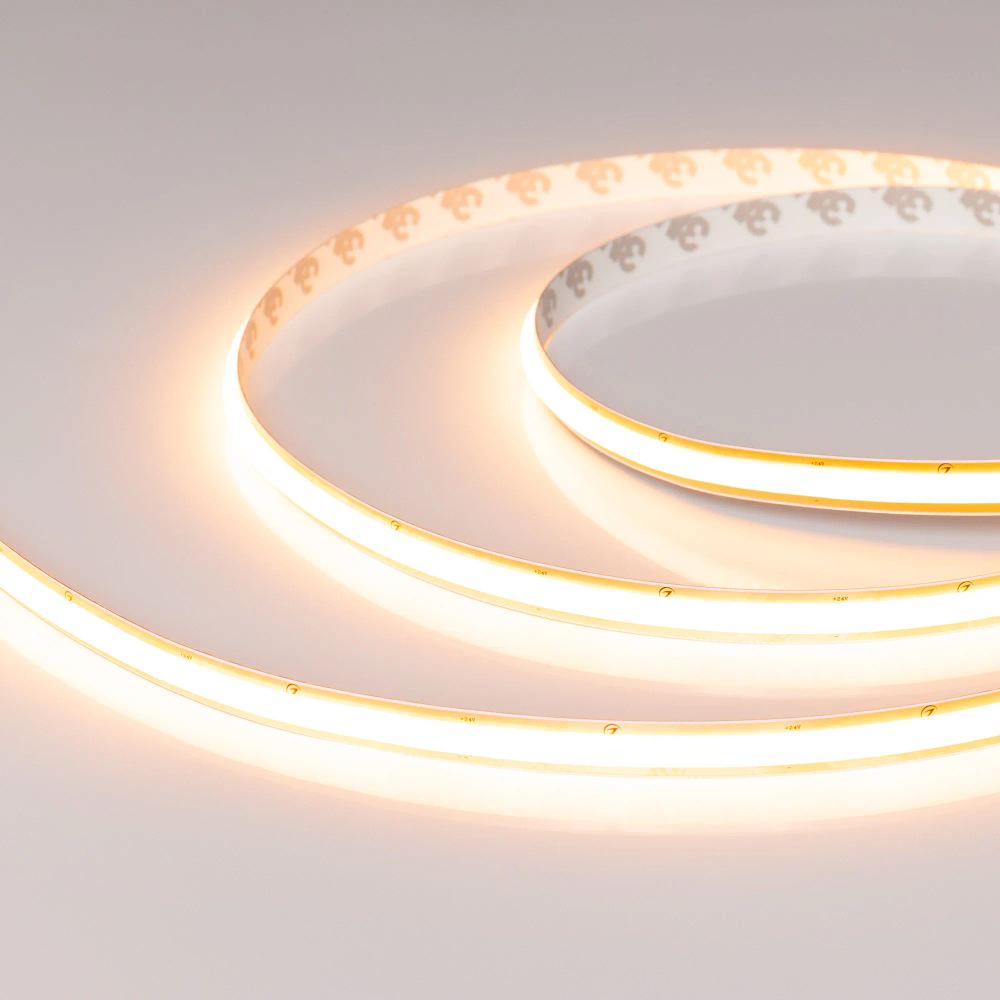 Светодиодная лента SOB-M288-10mm 24V Warm2400 (10 W/m, IP20, 5m) (Arlight, резка 1 светодиод) 062072