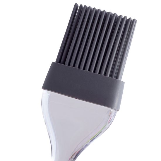 Кисточка кулинарная силиконовая Kamille КМ-7504 (22х5 см) с пластиковой ручкой