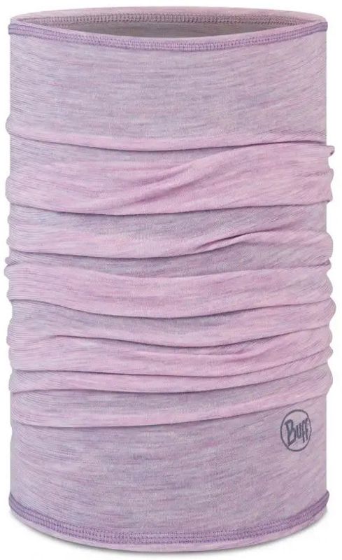 Тонкий шерстяной шарф-труба Buff Merino Lightweight Lilac Sand Фото 1