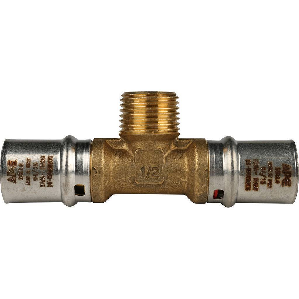 Тройник-переходник с наружной резьбой 20х1/2"х20