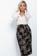 Платье Безупречный силуэт (черно-молочное) П11267 LT Collection