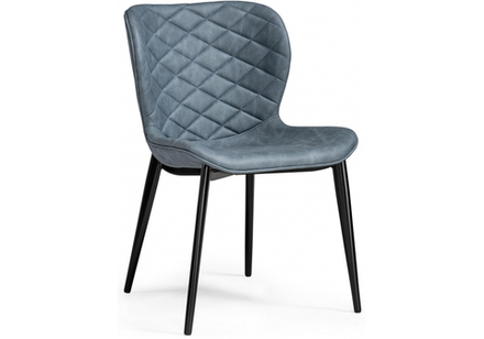 Стул на металлокаркасе Woodville Катабучи ткань kiprus 11, черный глянец