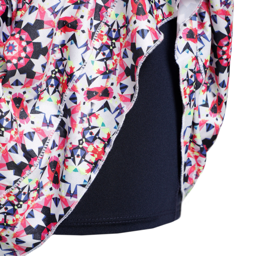 Женская теннисная юбка Lucky in Love Long Radiance Smocked Skirt Women - Multicoloured