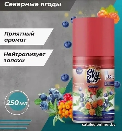 Освеж.воздуха SKY MAX Северные ягоды см.бл. 250мл.