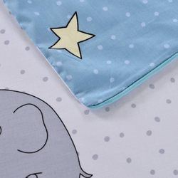 Детское постельное белье Sofi De MarkO Слон голубое