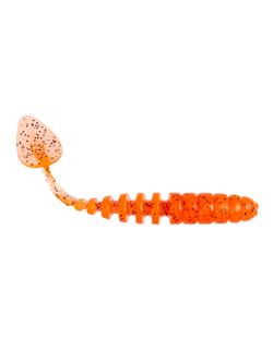 Приманка ZUB-SHAD  90мм(3,5")-5шт, (цвет 250) морковный с блестками