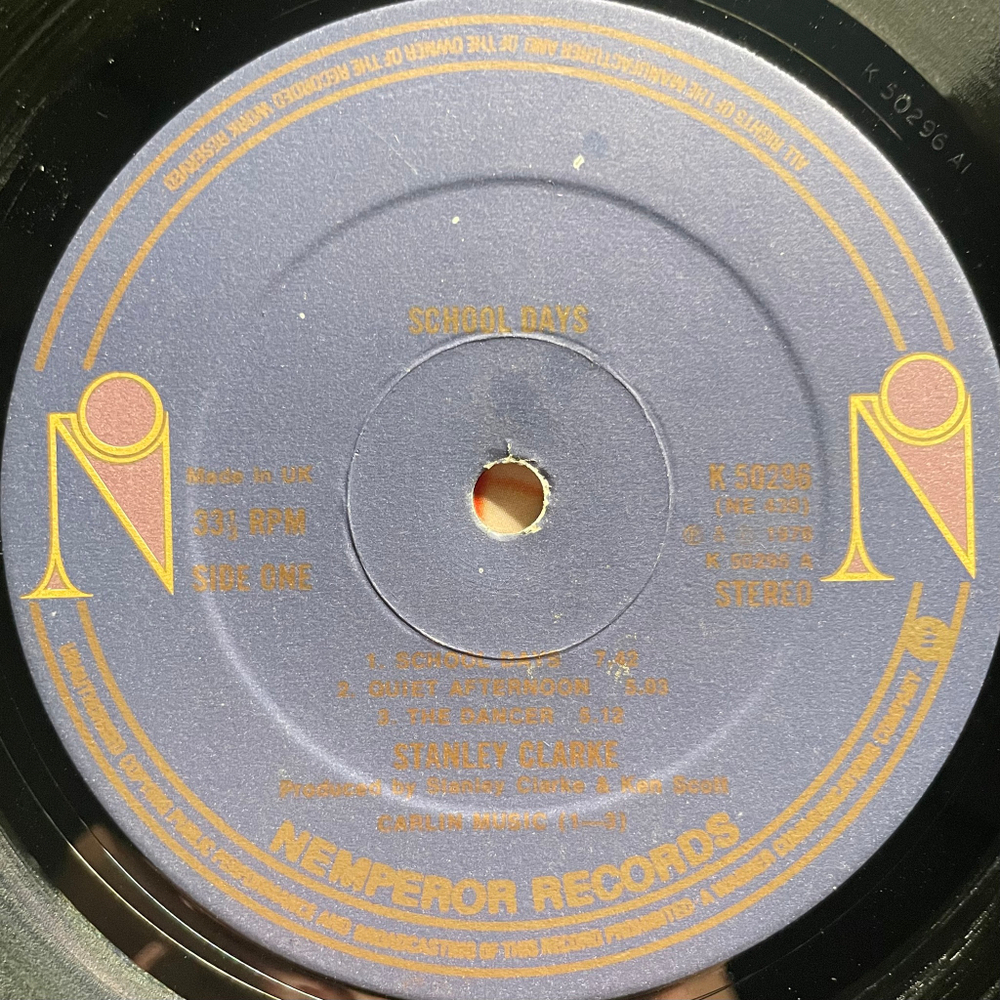 Stanley Clarke ‎– School Days (Англия 1976г.)