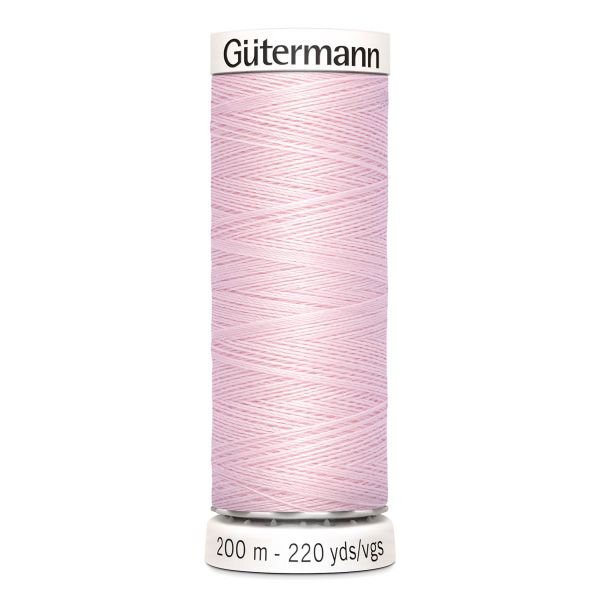 Нитки универсальные Gutermann Sew-all 100 (200 метров), 5 кат. | 372 бело-розовый