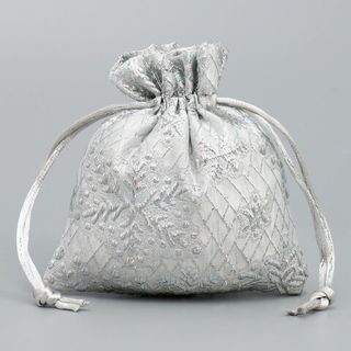 Мешочек парча Серебро НГ 10 х 12 см