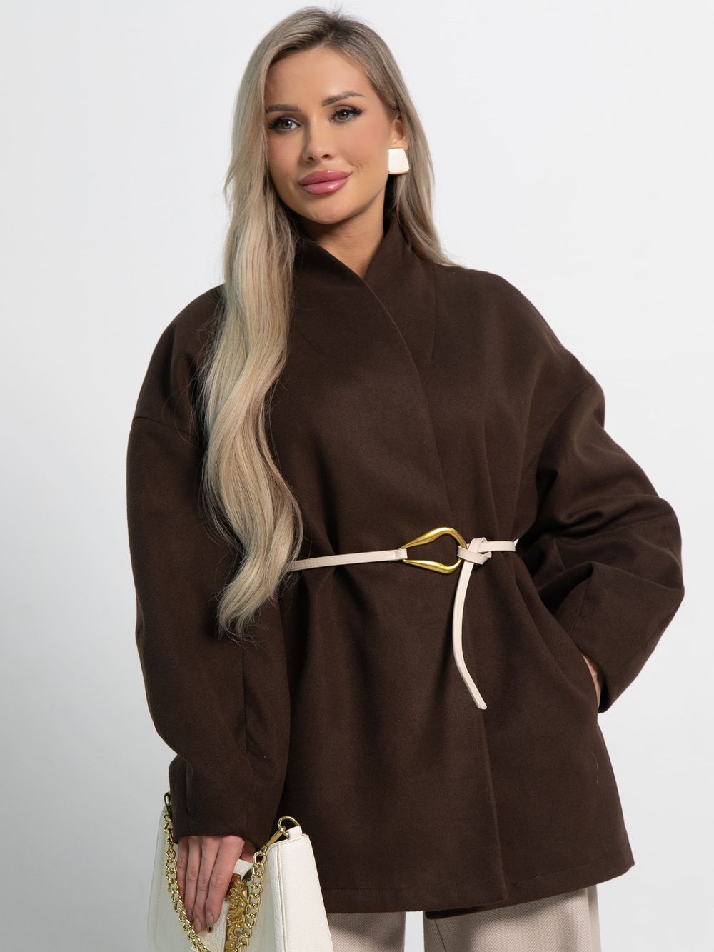 Пальто Мелания (горький шоколад) Б15185-5М LT Collection