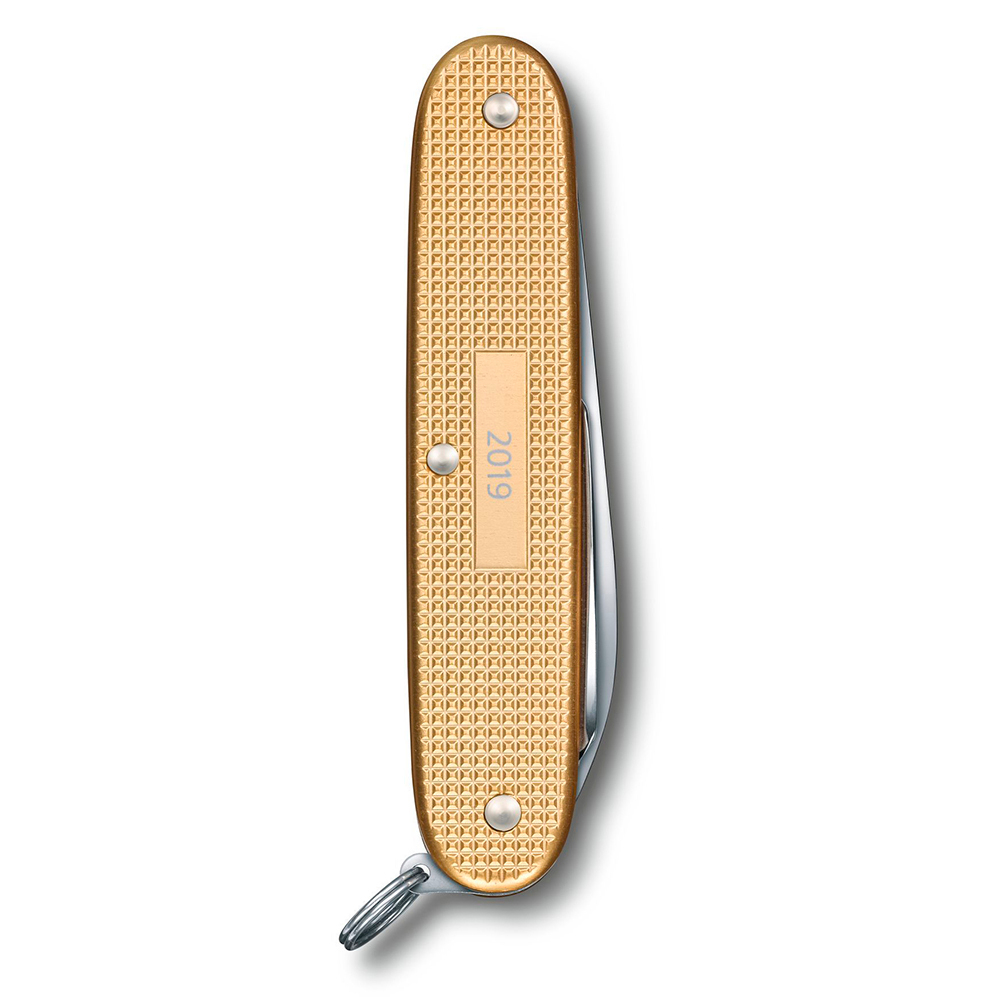 Нож Victorinox Alox Pioneer, 93 мм, 8 функций, золотистый (подар. упаковка), 0.8201.L19