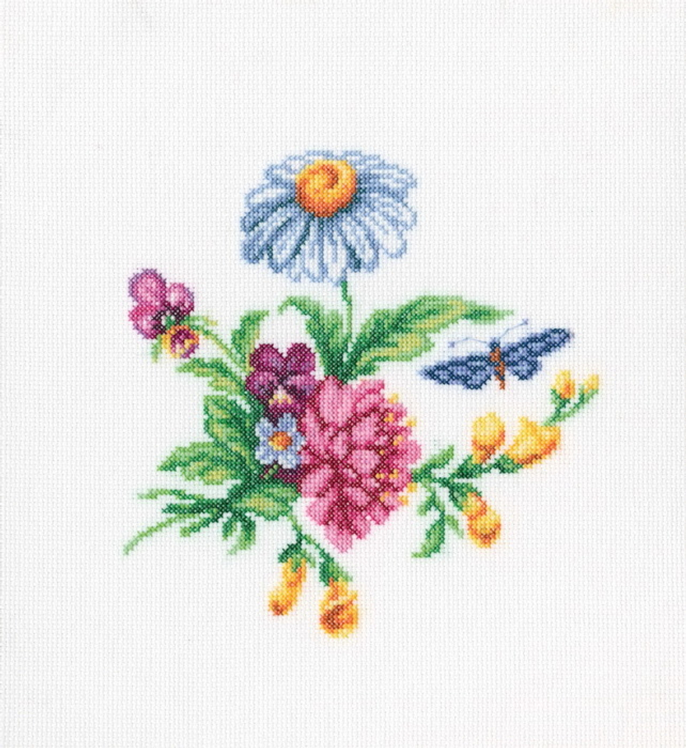 Коллекция:	Цветы¶Название по-английски:	Bunch with asters¶Название по-русски:	Букетик с астрой¶Разме