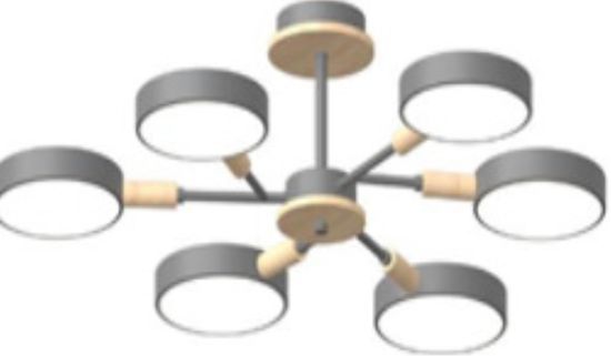 Потолочный cветильник LED4U L3218-740 GR