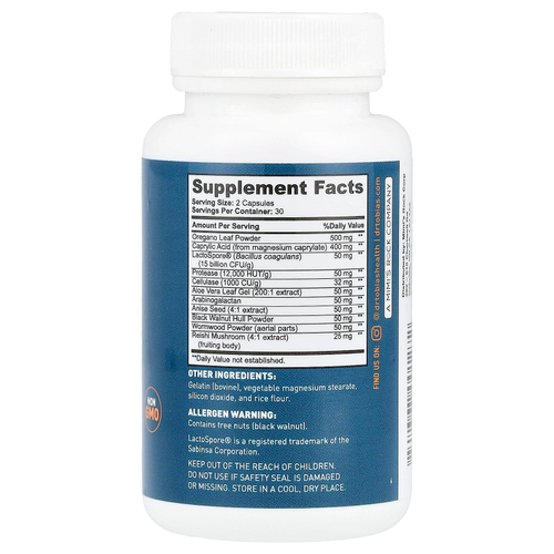 Dr. Tobias, Candida Support, 60 капсул