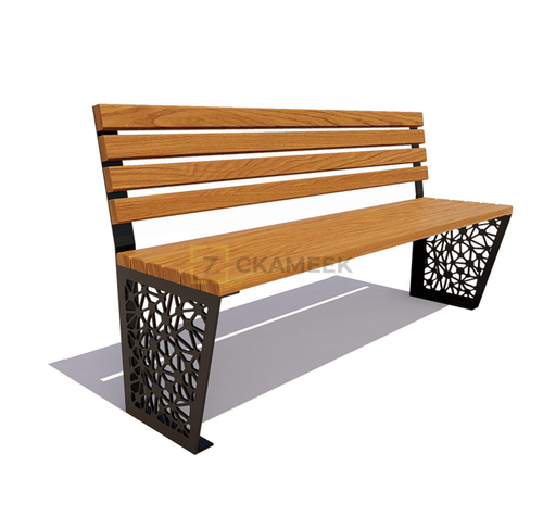 Скамейка садовая «Сколково» без подлокотников (0,6 м ангарская сосна,30х60)