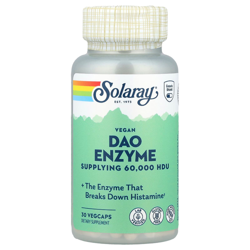 Solaray, веганский фермент DAO, 4,2 мг, 30 растительных капсул
