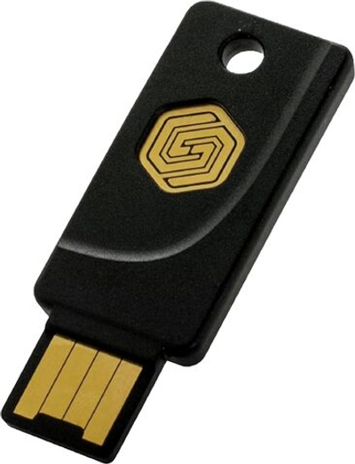 GoTrust Idem Key A — Водонепроницаемый ключ безопасности (IP68) с поддержкой USB-A/NFC Многофакторная аутентификация с сертификацией FIDO2 Level 2 для защиты онлайн-аккаунтов