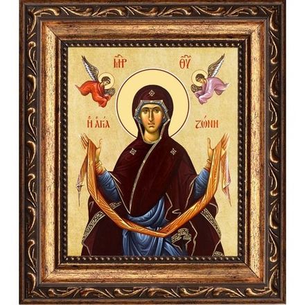 Пояс Святой Богородицы. Икона на холсте.