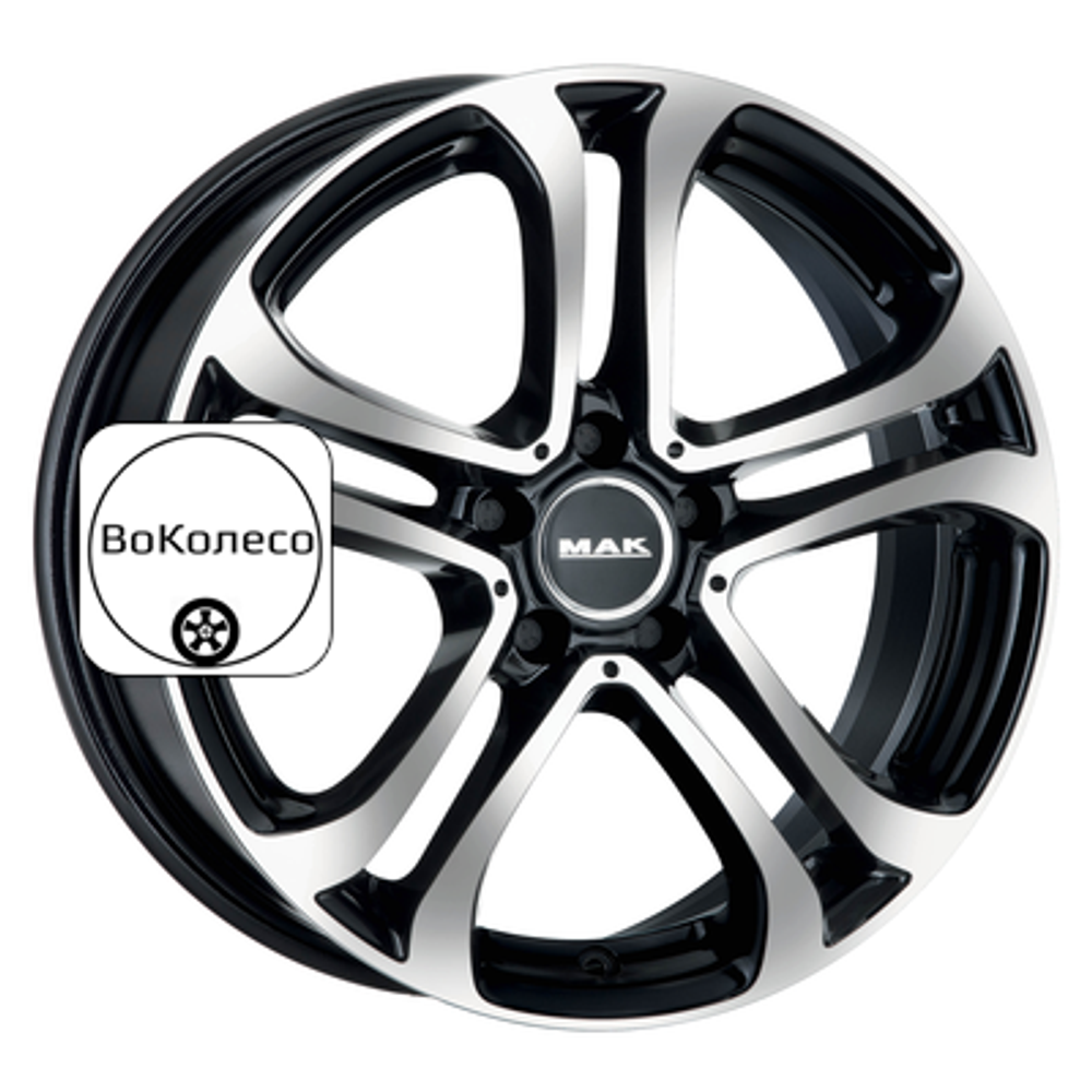 7,5x17/5x112 ET45 D66,6 Stuttgart Black mirror MAK
