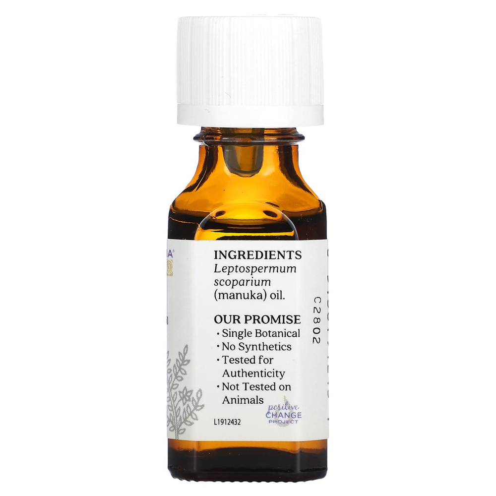 Aura Cacia, Чистое эфирное масло манука, 15 мл (0,5 жидк. унц.)