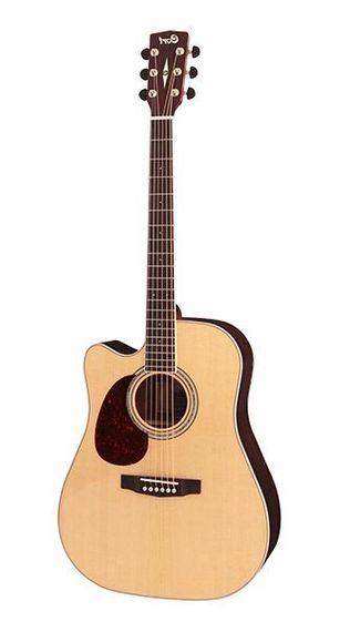 Cort MR710F-LH-NS-WBAG MR Series - электро-акустическая гитара леворукая, с вырезом, цвет нат., чехо