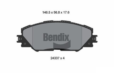 BENDIX Braking - BPD1185-BEN - Brake Pad Set, disc brake