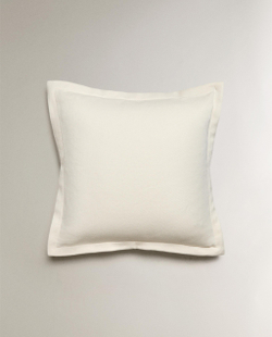 Zara Home наволочка декоративная из хлопка, экрю, 50x50 см