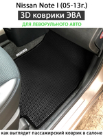 передние эва коврики в салон авто для nissan note I 05-13 от supervip