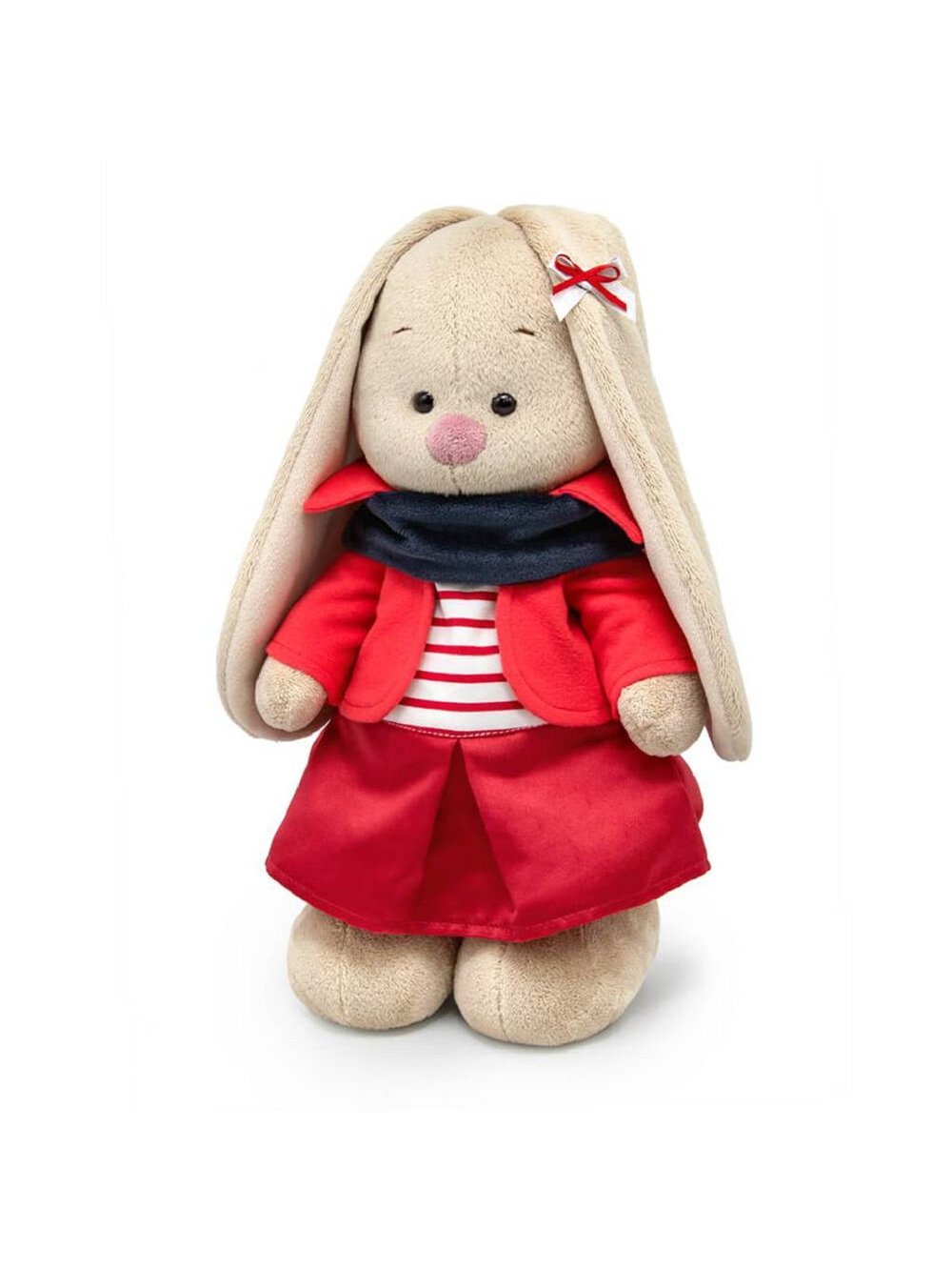 Мягкая игрушка Зайка Ми в комплекте с тельняшкой 32см