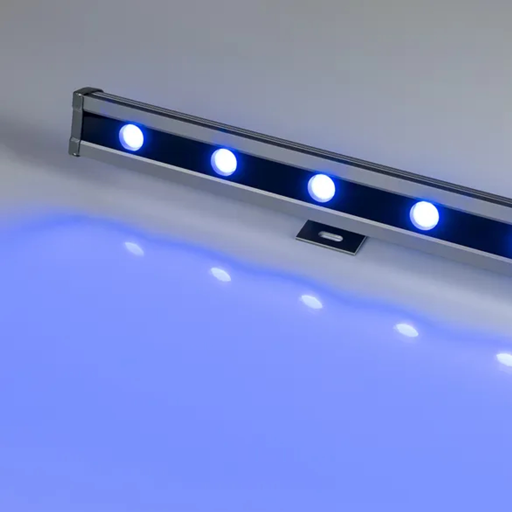 Светодиодный прожектор AR-LINE-1000L-48W-24V RGB-Day4000 (Grey, 15x45 deg, DMX512) (Arlight, Закрытый) 027282