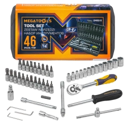 Набор инструментов 46пр.1/4'' MEGATOOLS MT-2462-5