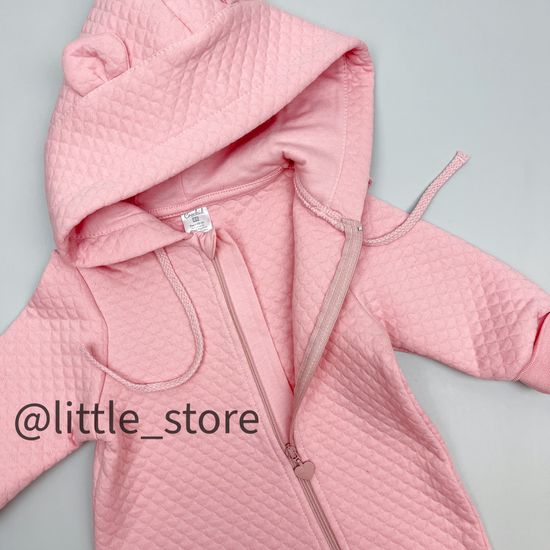 Комбинезон из капитония "Ежики" розовый жемчуг