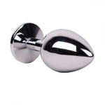 Большой стальной плаг с желтым кристаллом Sweet Lemon - 9,5 см. (Цвет: желтый)