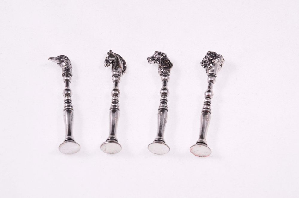 Набор трубочный Lubinski Животные Серебро, FP105