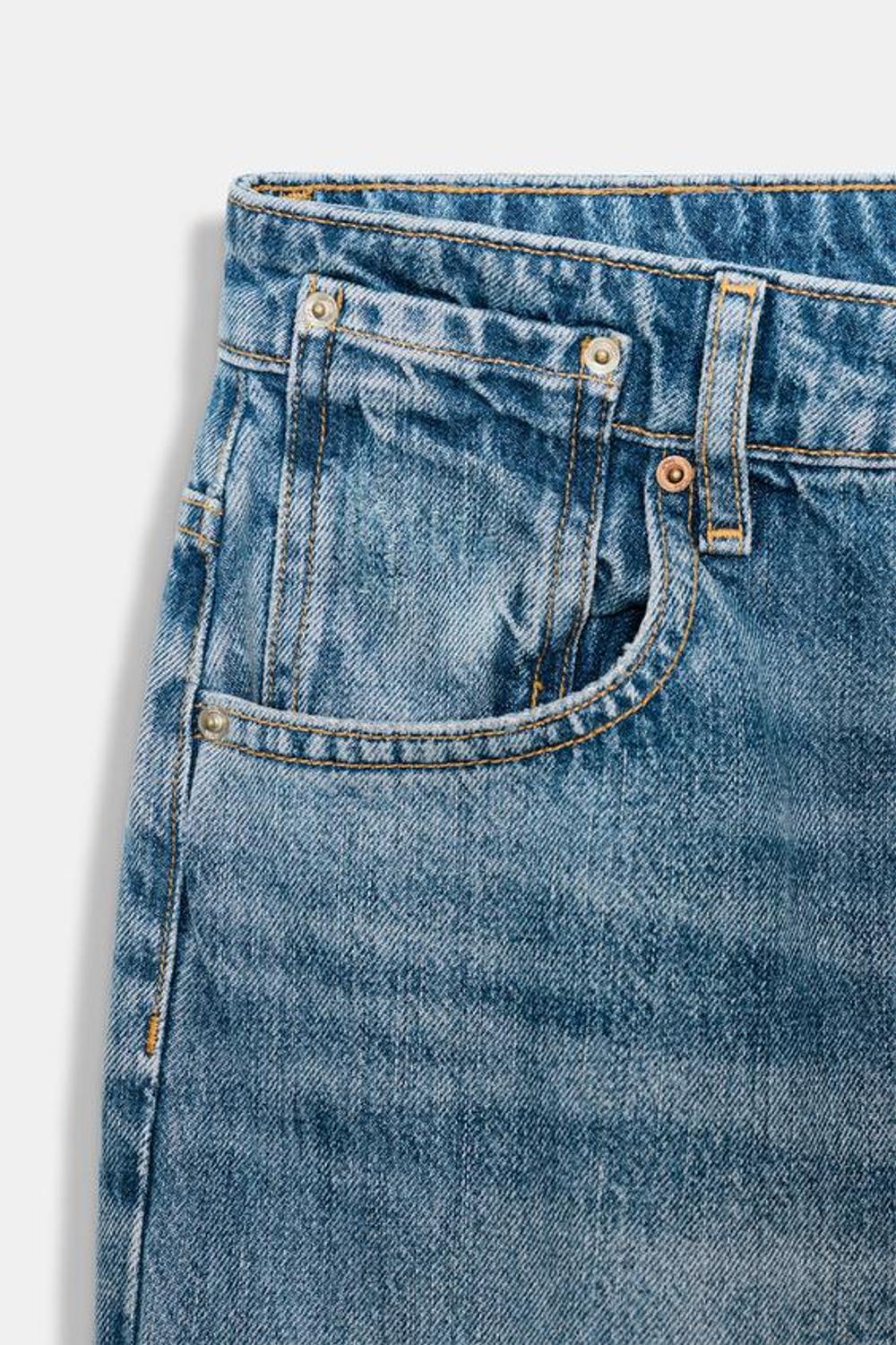 ZARA ДЖИНСЫ Z1975 LOOSE BAGGY, ВЫЦВЕТШИЙ СИНИЙ