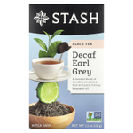 Stash Tea, черный чай, с бергамотом, без кофеина, 18 чайных пакетиков, 33 г (1,1 унции)