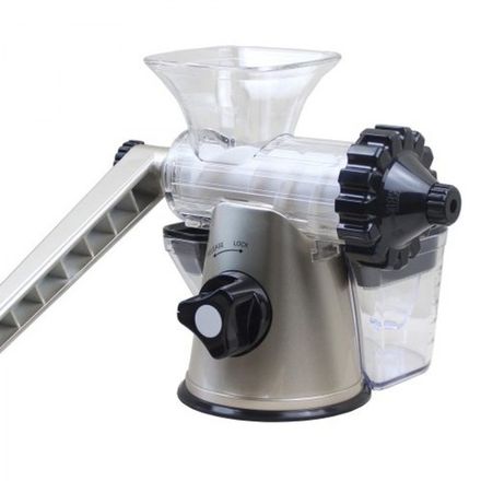 Соковыжималка ручная шнековая Lexen Healthy Juicer GP27 (серебряная)