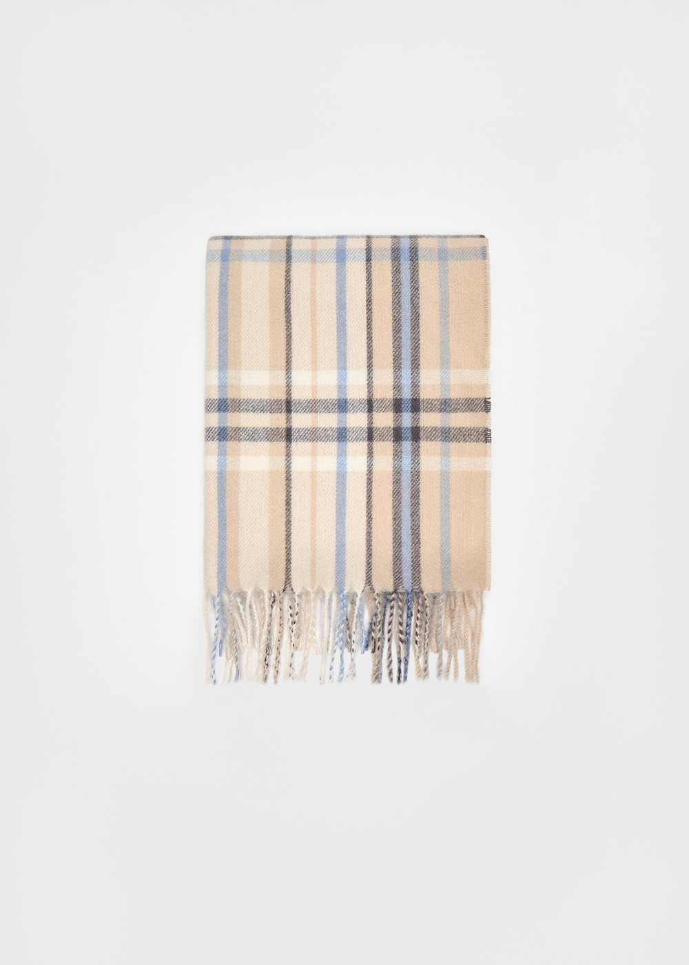 STRADIVARIUS Клетчатый шарф, бежевый