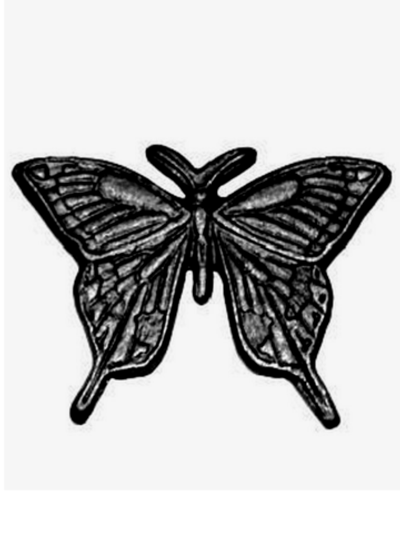 Бабочка кованая 125х100 мм, 1 шт.