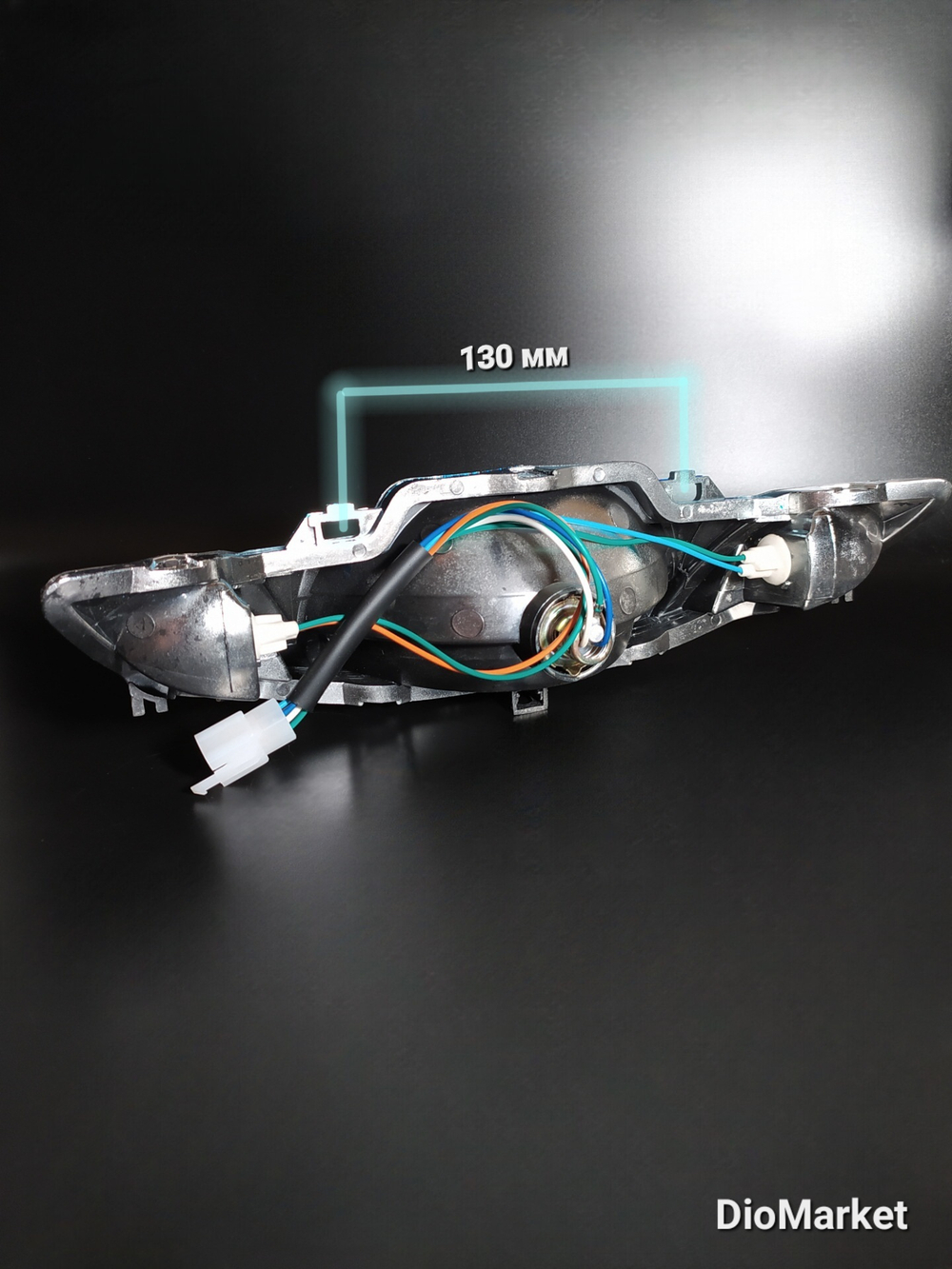 фара хонда дио 34 СИНЯЯ (верх прямой,передний барабанный тормоз)