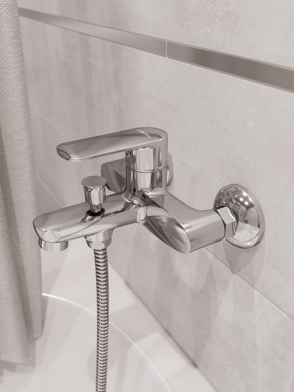 Смеситель для ванны с душем STWORKI Хадстен S17100CR хром