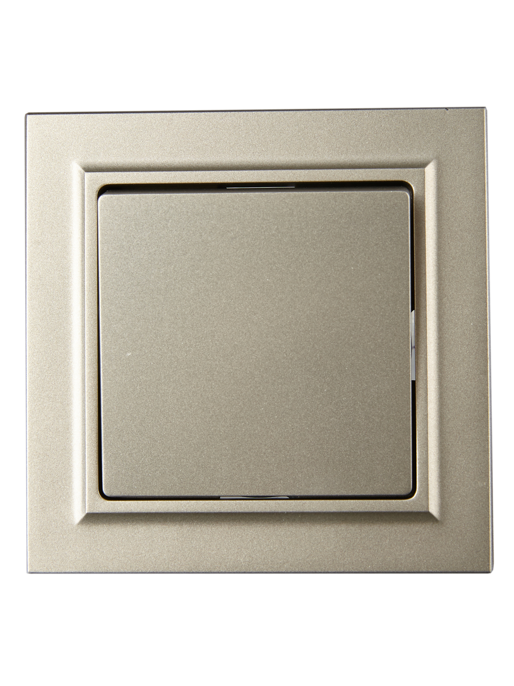 BRITE Выключатель 1-клавишный 10А в сборе ВСР10-1-0-БрШ шампань IEK