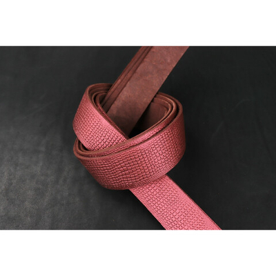 Ременная заготовка розовая с лицевой отделкой+ плита геккон