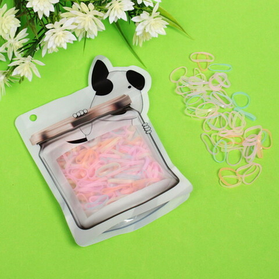 Резинки для волос силиконовые 100шт «Mini miracle - Марли». цвет микс , 9,5*14,5см.