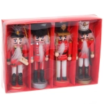 Елочная игрушка «Щелкунчик - Королевское собрание» (набор 4 шт) 4*3,5*13 см