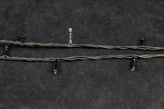 Светодиодная нить с мерцающим диодом 40 м., 24V, 400 теплых белых LED ламп, черный провод ПВХ, соединяемая, Winner Light (ww.01.6B.400+24v)