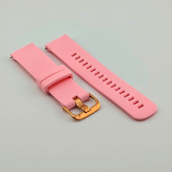 Ремешок Quick Release 20 мм для Garmin Forerunner 55/245/645, Venu, Venu Sq, Venu 2 Plus, Vivoactive 3, Vivomove быстросъемный пряжка золото (розовый)